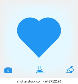 heart icon, vector best flat icon, EPS