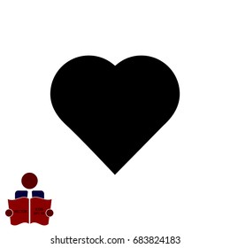 heart icon, vector best flat icon, EPS
