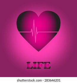 Heart Icon Vector black and red Variations