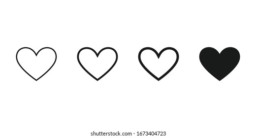 Similar Images, Stock Photos & Vectors of Heart icons, symbol of love