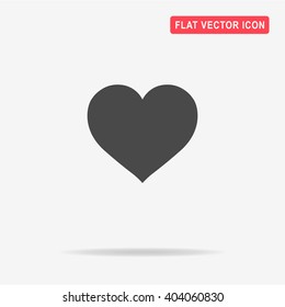 Heart icon. Vector concept illustration for design.