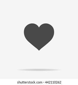 Heart icon. Vector concept illustration for design.