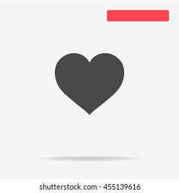 Heart icon. Vector concept illustration for design.