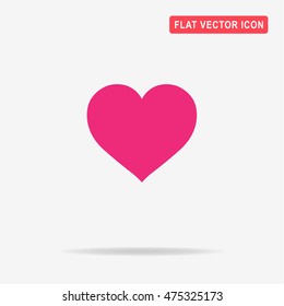 Heart icon. Vector concept illustration for design.