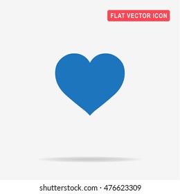 Heart icon. Vector concept illustration for design.