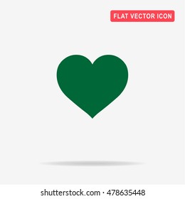 Heart icon. Vector concept illustration for design.