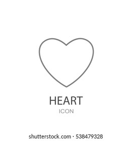 Heart icon vector. The concept of Valentine Day