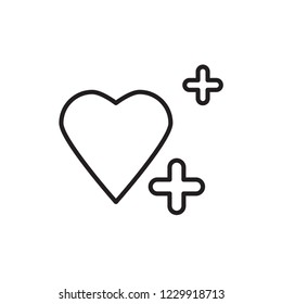 heart icon vector design