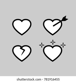 Heart icon vector design