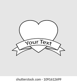 Heart icon vector design isolated