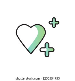 heart icon vector design. modern icon design