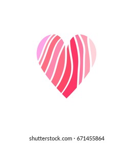 Heart icon. Vector design. Print for t-shirt. Valentine's day gift