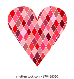 Heart icon. Vector design. Print for t-shirt. Valentine's day gift. Decoration.