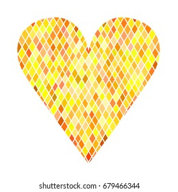 Heart icon. Vector design. Print for t-shirt. Valentine's day gift. Decoration.