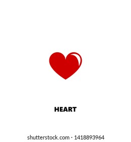 heart icon. heart vector design. sign design. red color