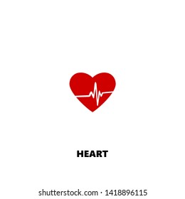 heart icon. heart vector design. sign design. red color
