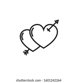 Heart Icon Vector Design Template 