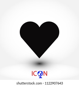 Heart Icon Vector, Vector EPS 10 illustration style