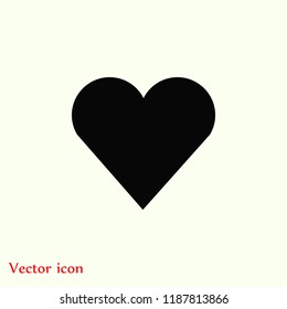 Heart Icon Vector, Vector EPS 10 illustration style