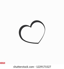 heart icon . Vector  Eps 10 