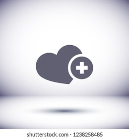 Heart icon . Vector  Eps 10 