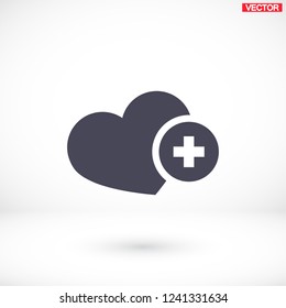 Heart icon . Vector  Eps 10 