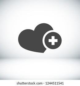 Heart icon . Vector  Eps 10 