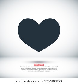 Heart icon. Vector  Eps 10 