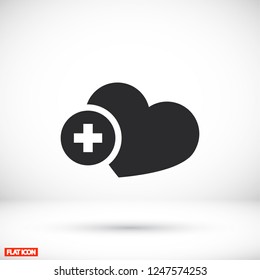 Heart icon . Vector  Eps 10 