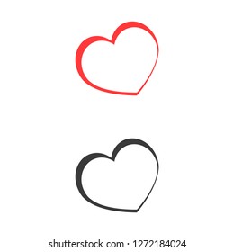 heart icon . Vector  Eps 10 