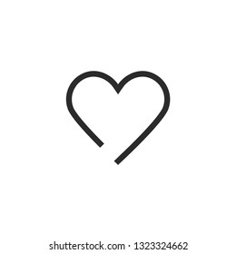 heart icon vector eps 10
