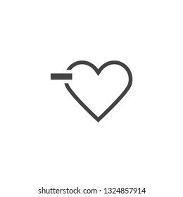 heart icon vector eps 10