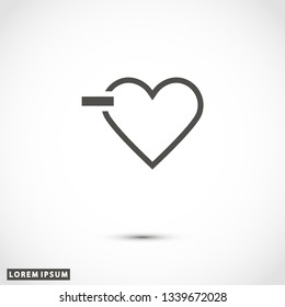 heart icon vector eps 10