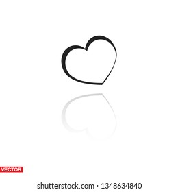 heart icon . Vector  Eps 10 