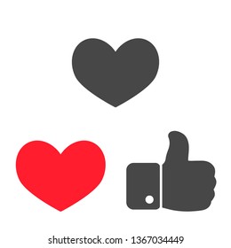 Heart icon. Vector  Eps 10 
