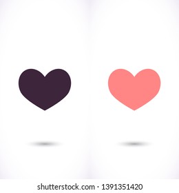 Heart icon. Vector  Eps 10 . Lorem Ipsum Flat Design 