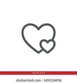 heart icon vector eps 10