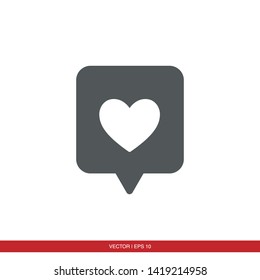 heart icon vector eps 10