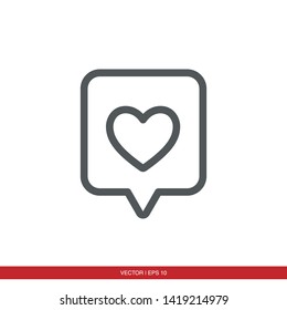 heart icon vector eps 10