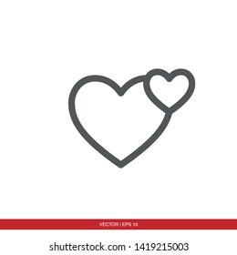 heart icon vector eps 10