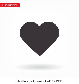 heart icon . Vector Eps 10 . Lorem Ipsum Flat Design