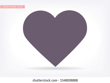 heart icon . Vector Eps 10 . Lorem Ipsum Flat Design