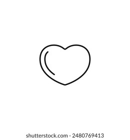 Heart icon vector. EPS 10 editable vector