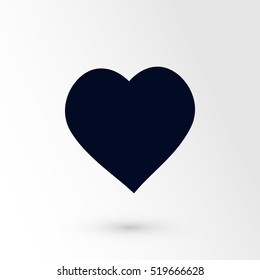 Heart Icon Vector, Vector EPS 10 illustration style