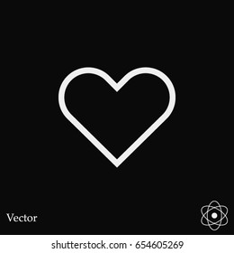 Heart icon, Vector EPS 10 illustration style