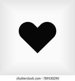 Heart icon, Vector EPS 10 illustration style