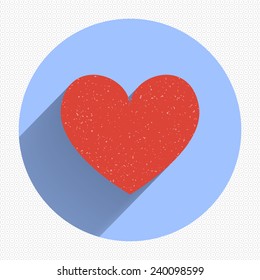 Heart Icon Vector. EPS10 Illustration. Flat design