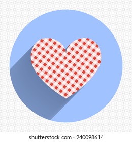 Heart Icon Vector. EPS10 Illustration. Flat design