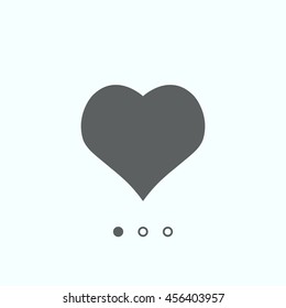 heart Icon, vector, icon flat