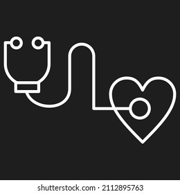 Heart icon vector flat design
